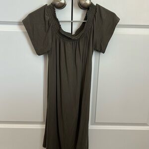 Green Mossimo Off-the-Shoulder Dress